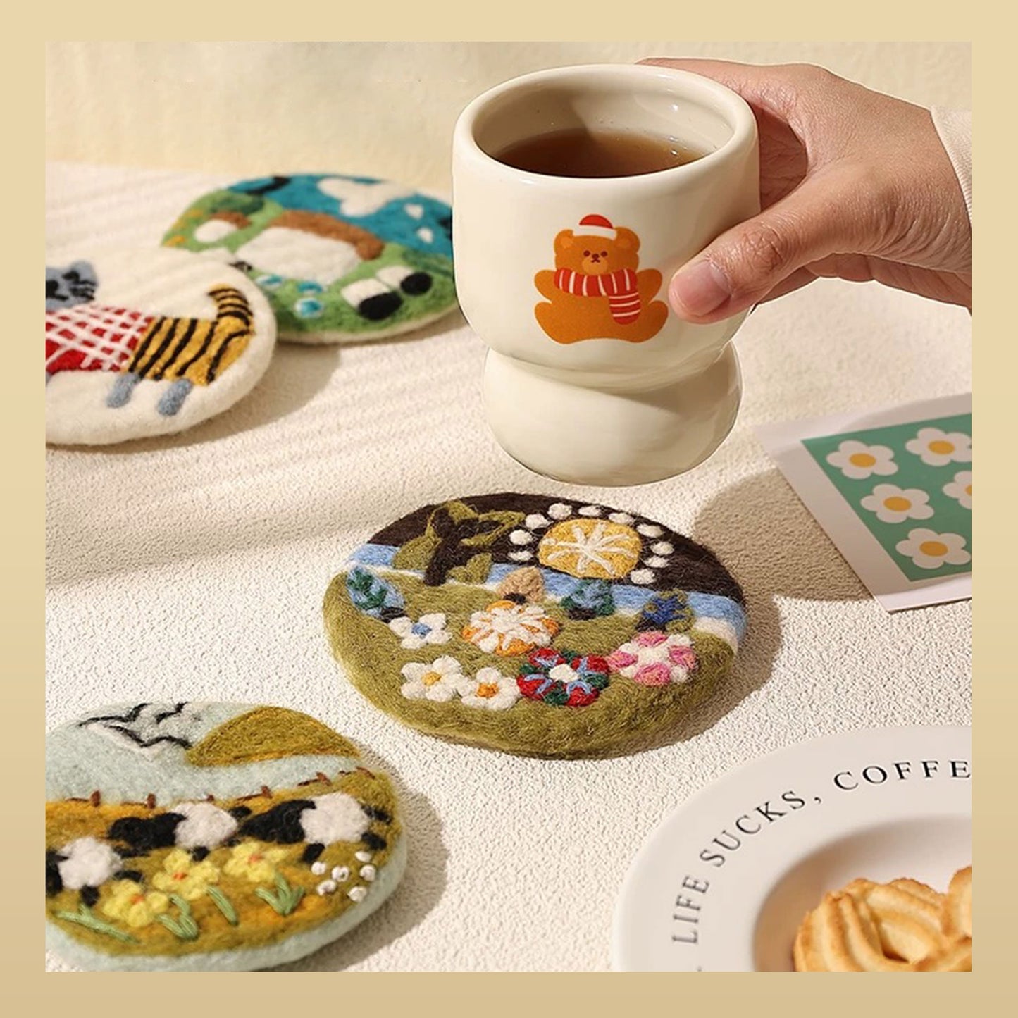 Handmade Felt Coasters